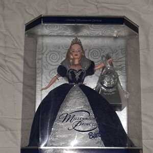 Barbie Millennium Princess in Navy and Silver Gown